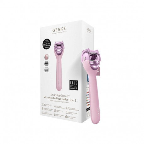 Micro Needle Face Roller 9in1 Geske with APP (pink)
