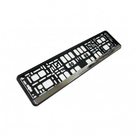 license plate frame chrome moulding