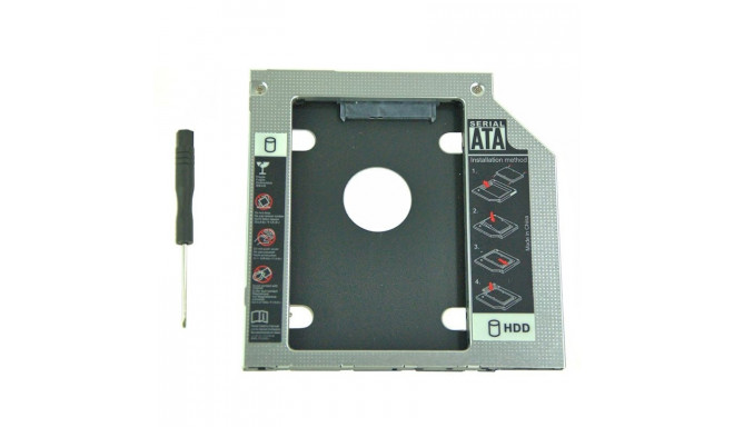 Pocket for second drive 2.5 HDD 12,7mm