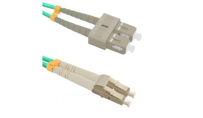 Optic patchcord LC/UPC - SC/UPC | Multimode | 50/125 | OM4 | Duplex | 1m