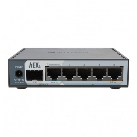 MikroTik | hEX S (2025) | 10/100/1000 Mbit/s | Mesh Support No | MU-MiMO No | No mobile broadband