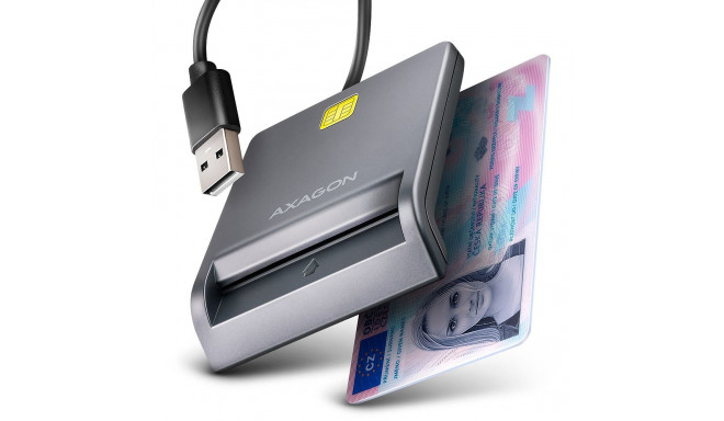 AXAGON CRE-SM3T USB Smart card FlatReader