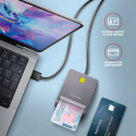 Axagon CRE-SM3T USB ID Card Reader, 1.3m Cable
