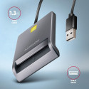 Axagon CRE-SM3T USB ID-kaardi lugeja, 1,3 m kaabel