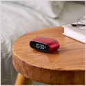 Lexon Minut Mini Alarm Clock dark red LR154DR