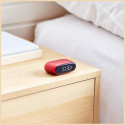 Lexon Minut Mini Alarm Clock dark red LR154DR
