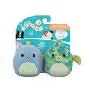 SQUISHMALLOWS Kaheosaline Piiksuv Pehme Koeramänguasi, 9 cm