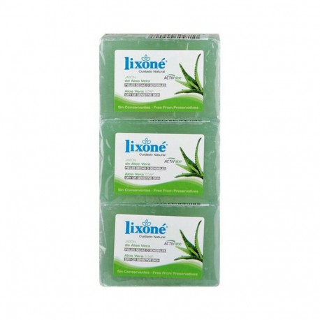Natural Glycerine Soap Bar Aloe Vera Lixoné (3 uds)