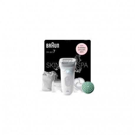 Braun epilaator Silk-épil 7 7-081 40 pintsettiga, valge
