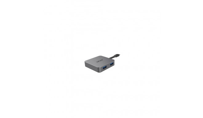 Acer 4-in-1 Type-C dongel juhtmega USB 3.2 Gen 1 (3.1 Gen 1) Type-C hõbedane