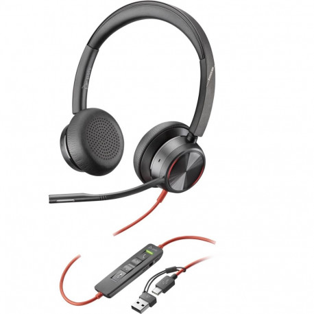 HP Poly peakomplekt 8225 stereo USB-C + USB-C/A adapter