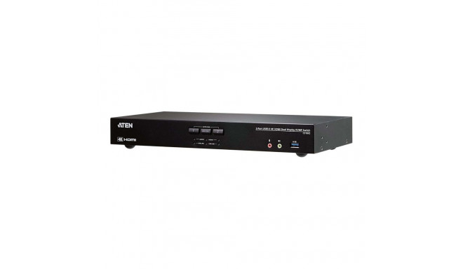 Aten CS1842-AT-G 2-Port True 4K HDMI Dual-View KVM Switch with Audio&USB 3.0 Hub |