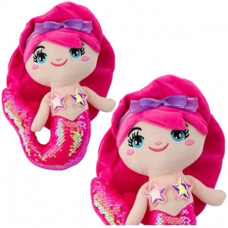 plüüsist merineitsi kaisuloom saba litritega intensiivne roosa 28cm