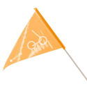 Flaga rowerowa pomarańczowa