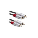 Qoltec 52337 audio cable 2 m 2 x RCA Black