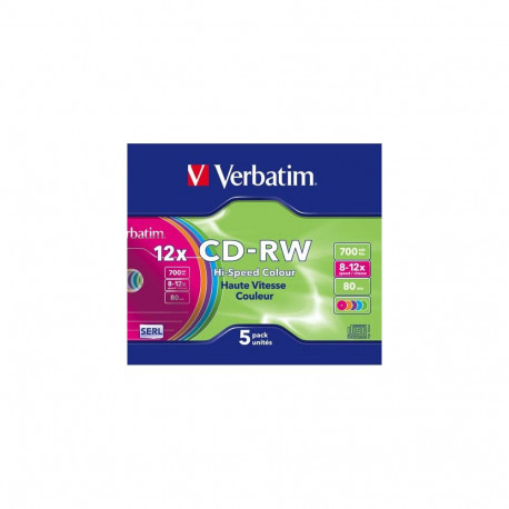 Verbatim CD-RW Colour 12x 700 MB 5 pc(s)