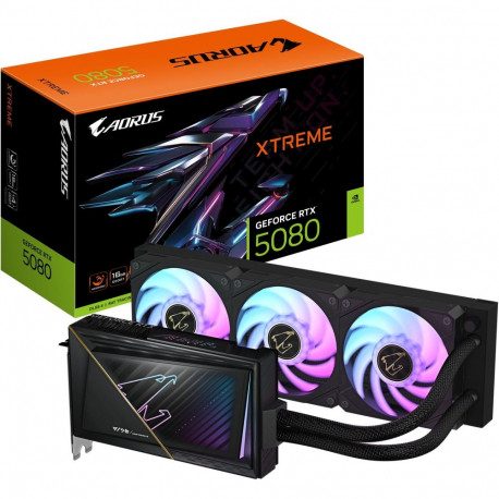 "RTX 5080 16GB Gigabyte Aorus Xtreme Waterforce GDDR7 3 Fan"