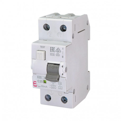 RELAY CURR LEAK 2P 25A 30MA KZS-2M AUTO