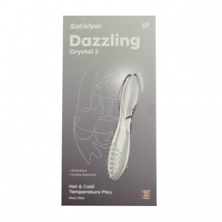 Satisfyer dildo Dazzling Crystal 2, läbipaistev