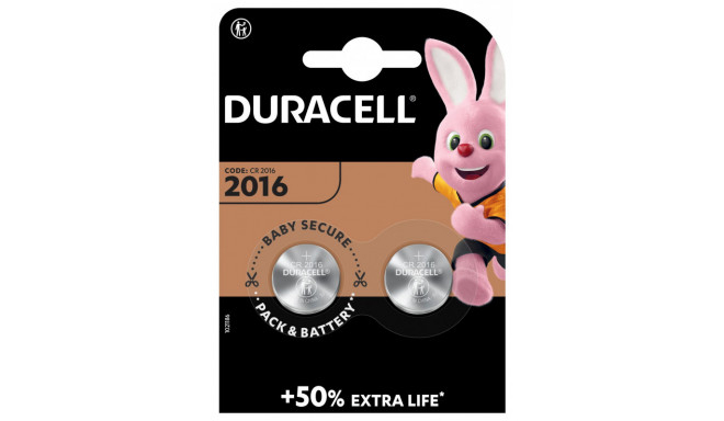 Duracell patarei CR2016 2tk