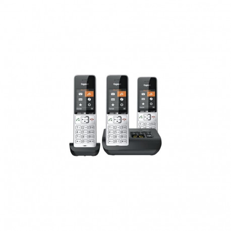 Gigaset Comfort 500A trio silber-schwarz