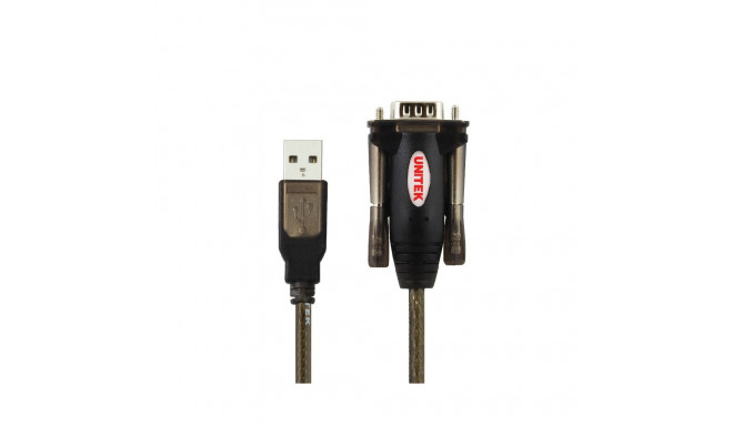 UNITEK Y-105A serial cable Black 1.5 m USB Type-A DB-9