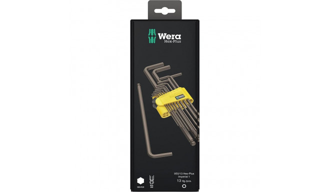 Wera 950/13 Hex-Plus Imperial 1 angle wrench set BlackLaser