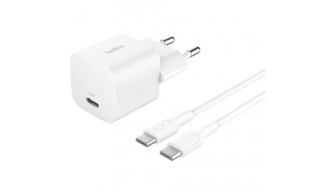 Belkin BOOST Charge 25W USB-C valge Cha.PD/PPS 1m C. WCA012kq1MWH-B6