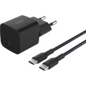 Belkin BOOST Charge 25W USB-C juhtmega laadija PD/PPS 1 m must WCA012kq1MBK-B6