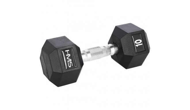 HMS Hex Pro kummist hantel 1 x 10 kg