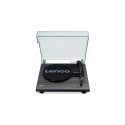 Lenco LS-10 record player with speakers black
