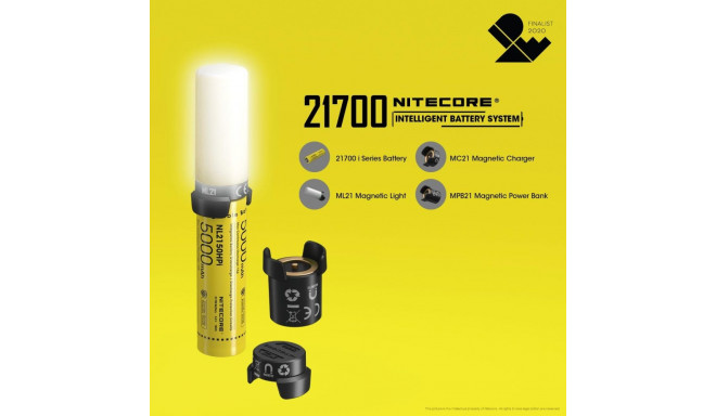 BATTERY RECH. LI-ION 3.6V/21700 BS NITECORE
