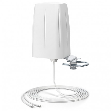 QuOmni 5G/LTE Global MIMO 2x2, 10m Antenna omnidirectional wide band LTE MIMO 2x2, 600-6000MHz, SMA