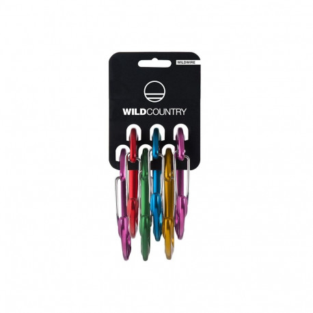 Wild Country 40-0000000016-0999-1 climbing carabiner Locking carabiner D-shaped Multicolour 6 pc(s)