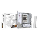 GIGABYTE X870I AORUS PRO ICE Motherboard - Supports AMD Ryzen 9000 Series CPUs, 8+2+1 phases VRM, up