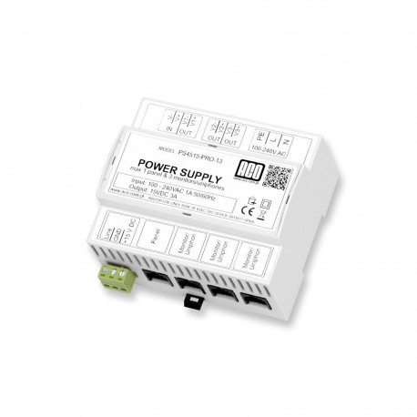 ACO PS45-15-PRO-13 Video power supply DIN 15V, 3A