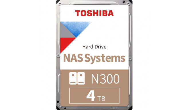 Toshiba N300 4 TB, hard drive (SATA 6 Gb/s, 3.5", bulk)