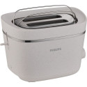 Philips Eco Conscious Edition Toaster HD2640/10 (white (matt), 830 watts, for 2 slices of toast)