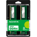 ADATA DDR4 - 16GB - 3200 - CL - 22 (2x 8 GB) dual kit, RAM (green, AD4U32008G22-DTGN, Premier)