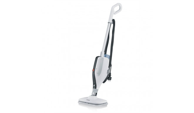 Severin 2-in-1 steam cleaner SC 7145 (white/black, 1,400 watts, with combo accessories)