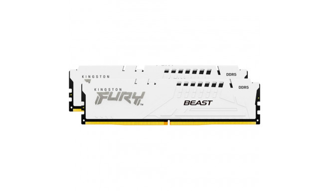 Kingston FURY DDR5 - 64GB - 6400 - CL - 32 (2x 32 GB) dual kit, memory (white, KF564C32BWEK2-64, FUR