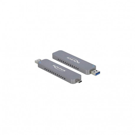 DeLOCK M.2 PCIe SSD with USB-C + Type-A St - External housing