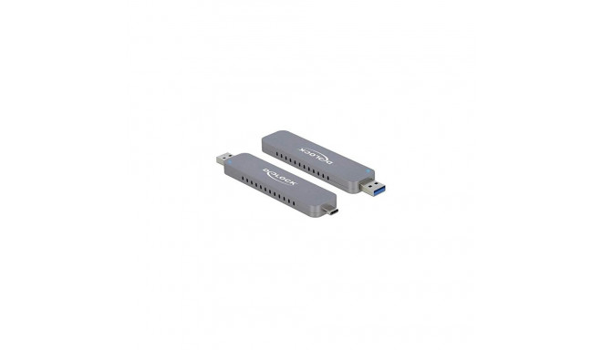 DeLOCK M.2 PCIe SSD with USB-C + Type-A St - External housing