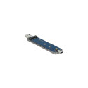 DeLOCK M.2 PCIe SSD with USB-C + Type-A St - External housing