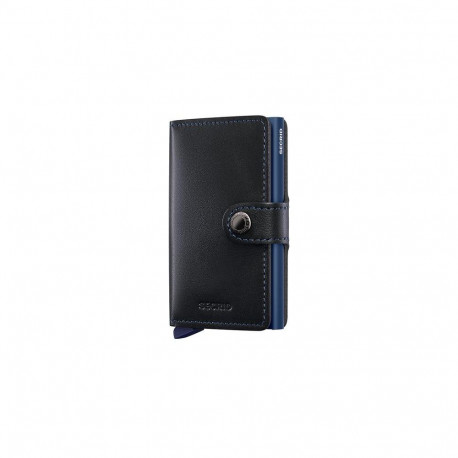 Secrid Miniwallet Wallet Black, Navy Genuine leather