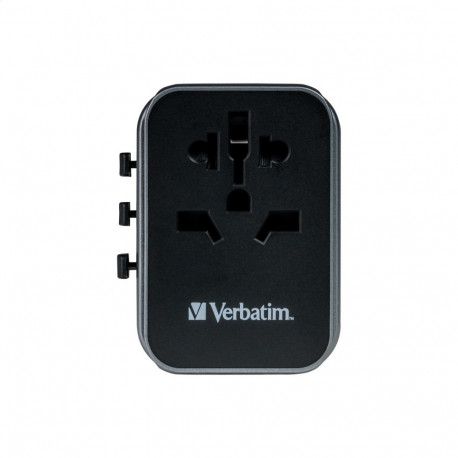 VERBATIM POWER TRAVEL ADAPTOR UTA-03 100-250V USB PD30W + QC18W 49545