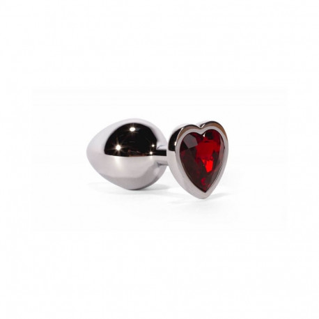 X-MEN anaalpistik Secret Shine Red Heart 9,5cm, punane