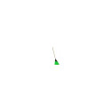 SAUBER Street broom with flat blade, green 24801030
