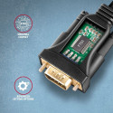 Axagon ADS-1PQN USB-A 2.0 - serial RS-232 DB9-M FTDI adapterkaabel 1,5 m - adapter - digitaalne/andm