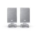 Sharp HT-SPR52021(SL) Q Soundbar 2.0.2 Wireless Rear Surround Speakers, Silver |